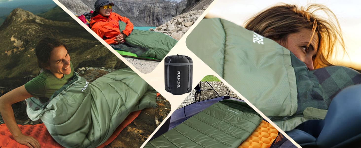 Спальний мішок XXL для дорослих, 3-4 сезони, фланель, кемпінг, зимовий, 230x90 см