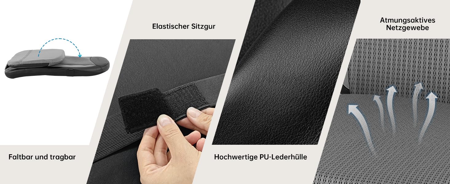 Масажне сидіння Comfier з функцією Shiatsu для шиї та спини, з підігрівом, для офісу та дому