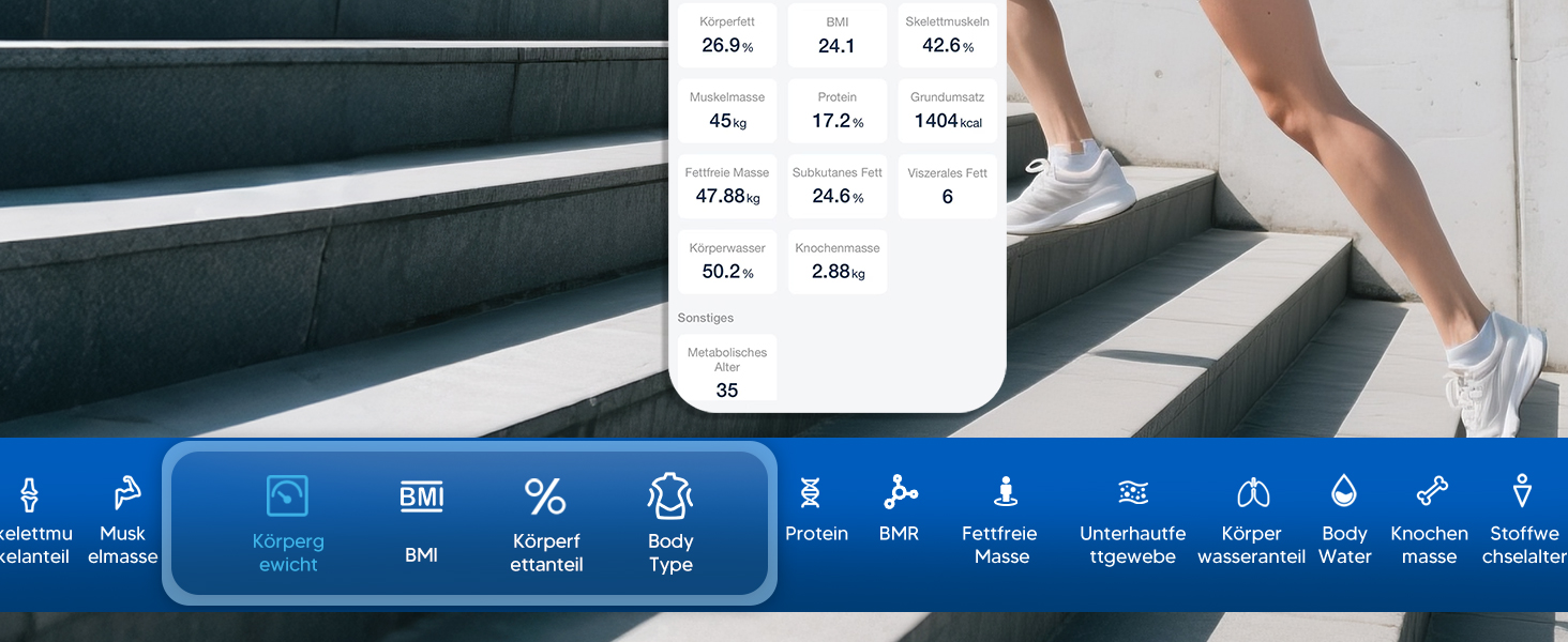 Вага для вимірювання жиру в тілі GE Smart з Bluetooth, аналіз складу тіла, BMI, великий дисплей, точність, до 180 кг, чорний
