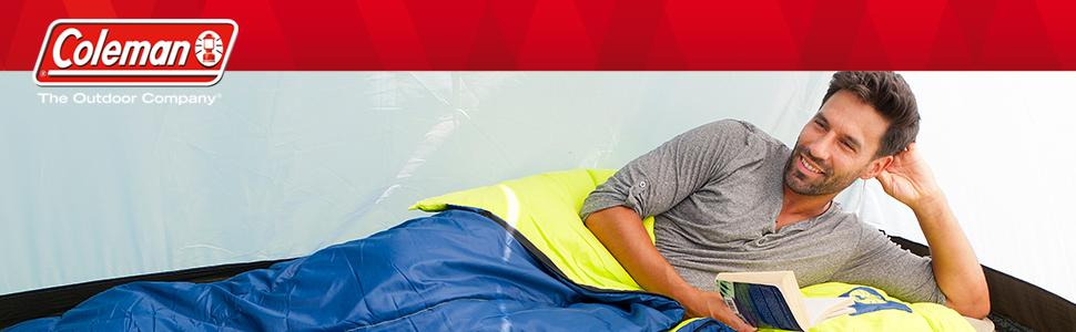 Сплячий мішок Coleman Heaton Peak 220, ковдровий, для кемпінгу, легкий літній, універсальний (Outdoor/Indoor)