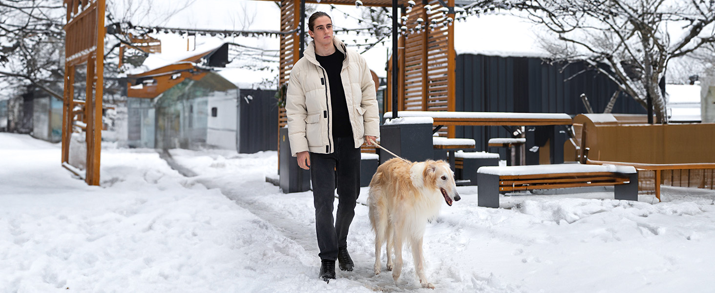 Зимові черевики FitVille для чоловіків, широкі, з клямками, неслизькі, теплі, для активного відпочинку, розмір 40-50 EU, коричневі