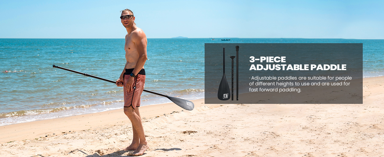 Надувний SUP-борд Jelly Wald Extra Wide: дошка для плавання з фіном, ручним насосом, для подорожей