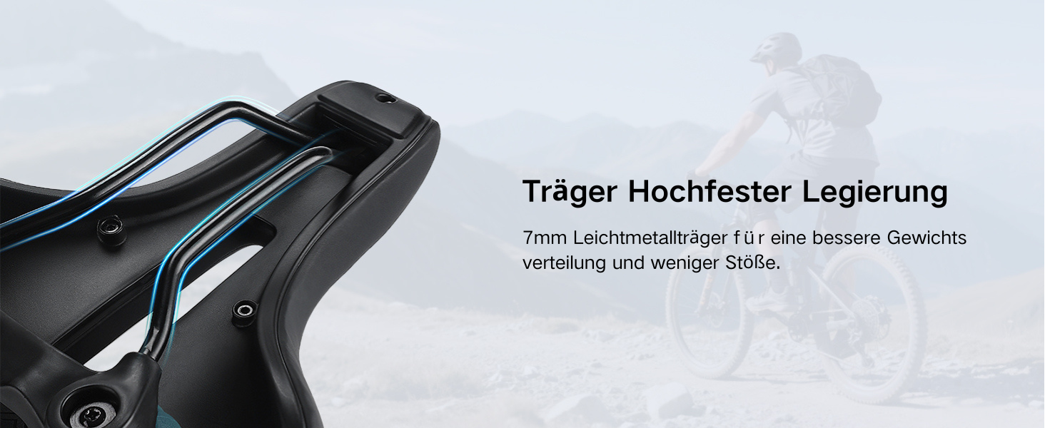 PRMHOOT Велосипедне сідло для чоловіків та жінок з піною Memory Foam, зручне, м'яке, ергономічне, дихаюче, амортизуюче. Підходить для E-Bike, MTB, шосе, міського велосипеда, чорного кольору.