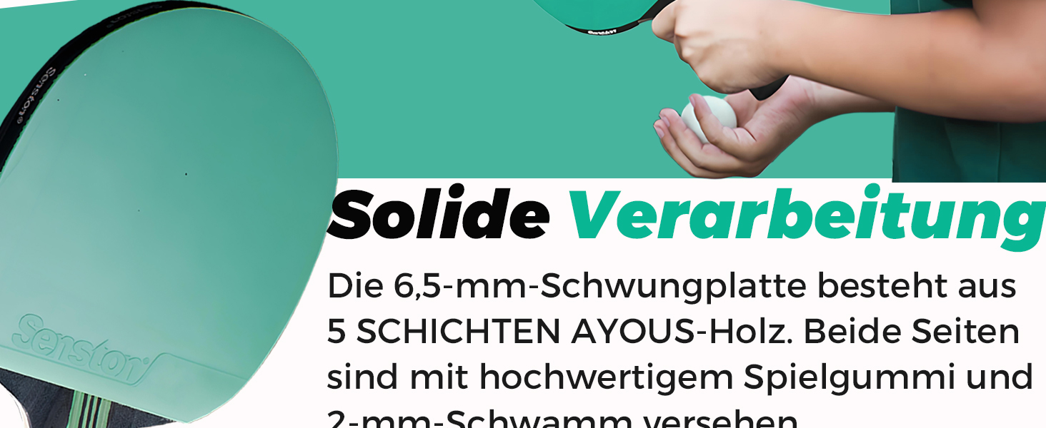 Набір для настільного тенісу Senston: 2 ракетки, 3 м'ячі, сумка. Підходить для студентів, початківців, тренувань та сімейного дозвілля. Модель S6