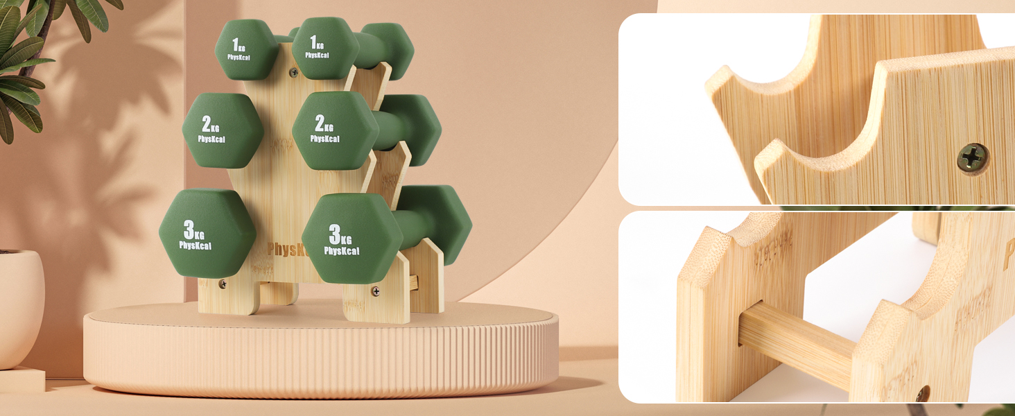 Набір гантелей Kurzhantel-Set з підставкою для дому та фітнес-залу, 30 кг | Küstenbrise (12 кг, смарагдовий)