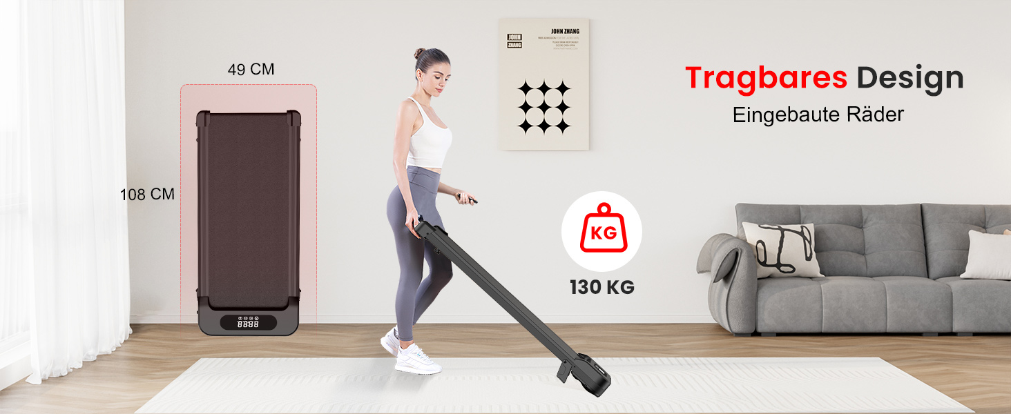 Бігова доріжка Walking Pad для дому HomeFitnessCode: електричний біговий килимок з нахилом, 1-8 км/год, чорний