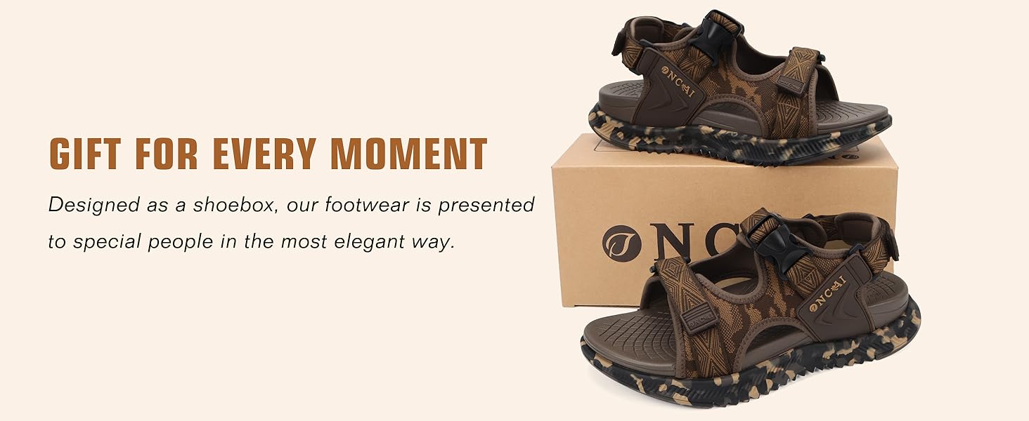 Чоловічі сандалі Oncaі Wandersandalen: ортопедичні трекінгові сандалі для відпочинку та спорту, блакитні, розмір 43 EU