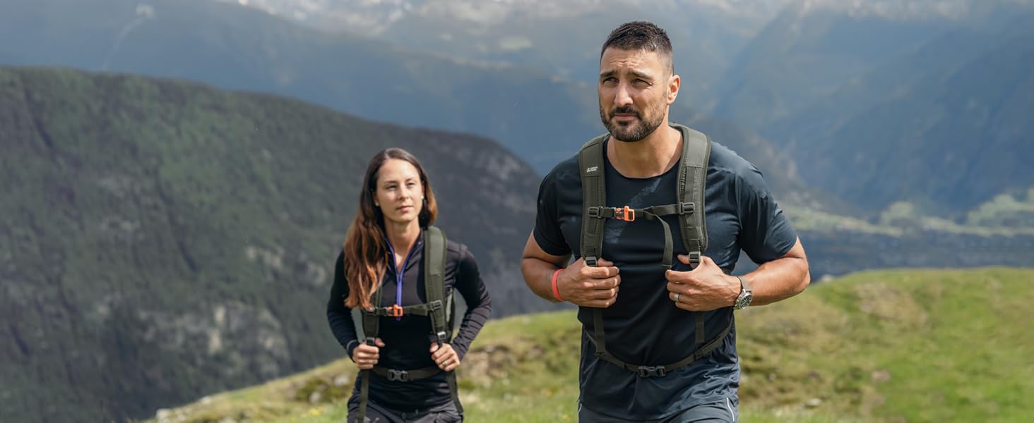 Туристичний рюкзак 20 л Flex Premium з вентиляцією спини, питною системою та дощовим чохлом – трекінговий рюкзак з дихаючого поліестеру 3D Air Mesh, з поясним ременем, оливковий