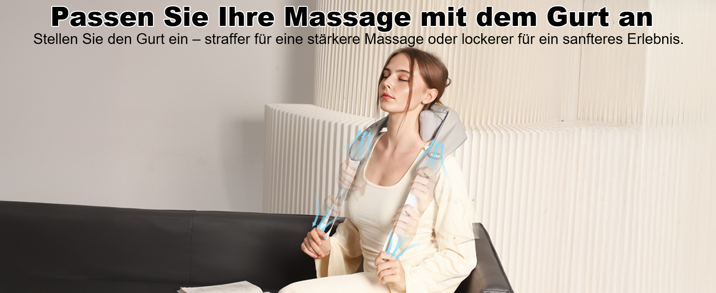 Масажер для шиї та спини з підігрівом, Shiatsu масажер, для шиї, спини, плечей, попереку, ніг, м'язів, сірий. Чудовий подарунок на Різдво!