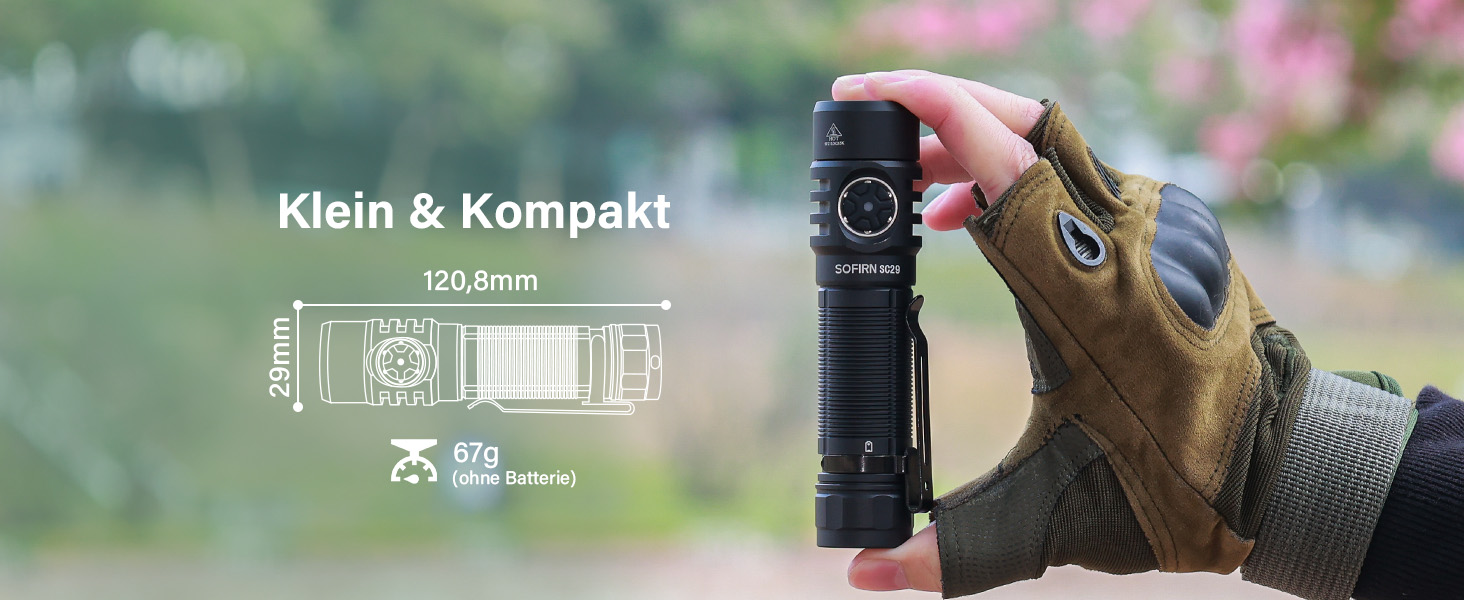 Sofirn SC29: Потужний ліхтарик USB-C, 3000 люмен, EDC для активного відпочинку, туризму та кемпінгу