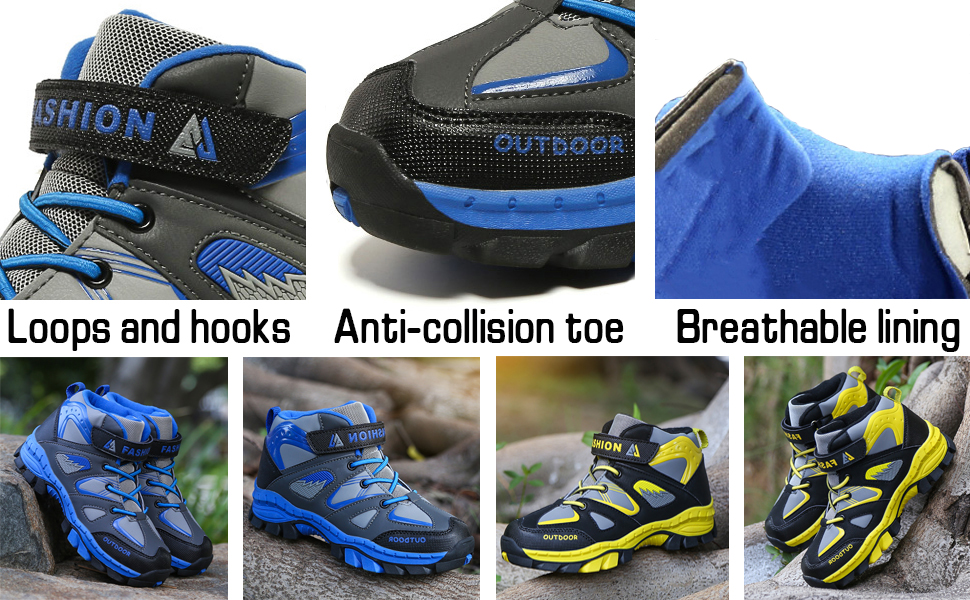 Дитячі трекінгові черевики Wanderschuhe для хлопчиків, водонепроникні, розмір 31-40, жовті