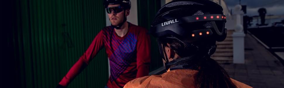 Смарт велосипедний шолом Livall MT1 Neo з LED-підсвіткою, SOS-алярмом, мультимедіа та гарнітурою