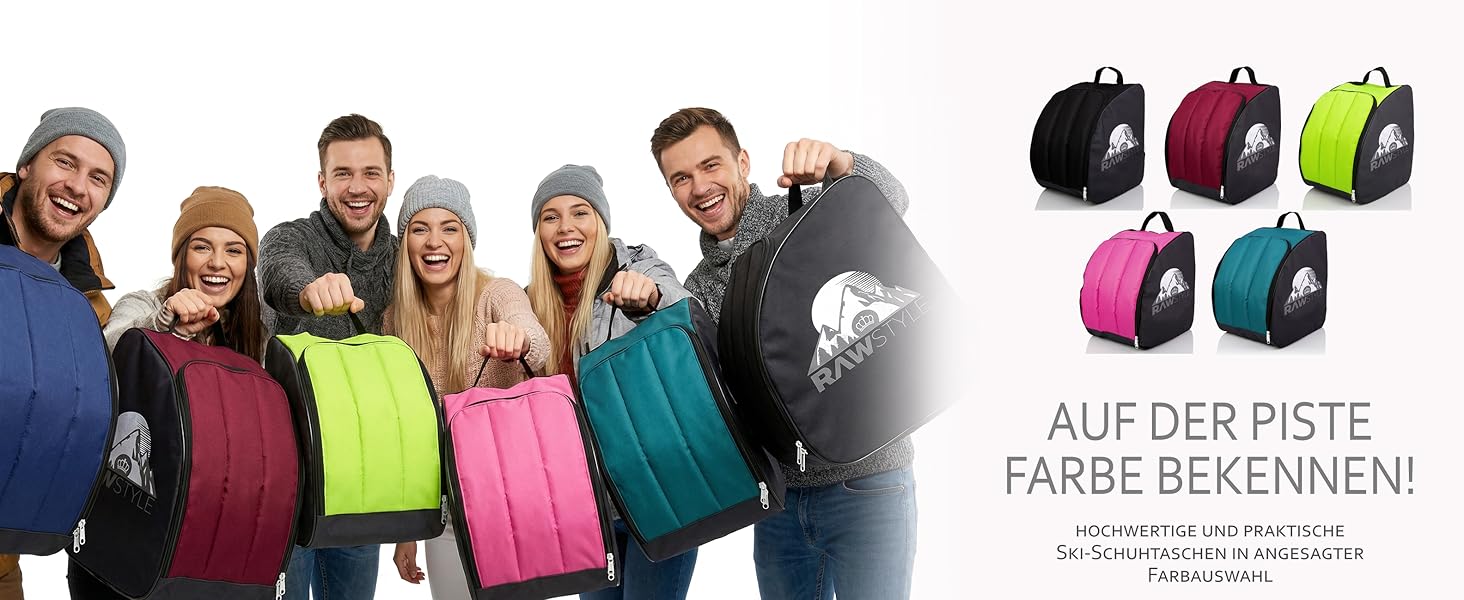 Чохол для лижних черевиків BambiniWelt Rafael K. - місткий, водонепроникний, з ручками та плечовими ременями, чорно-бордовий