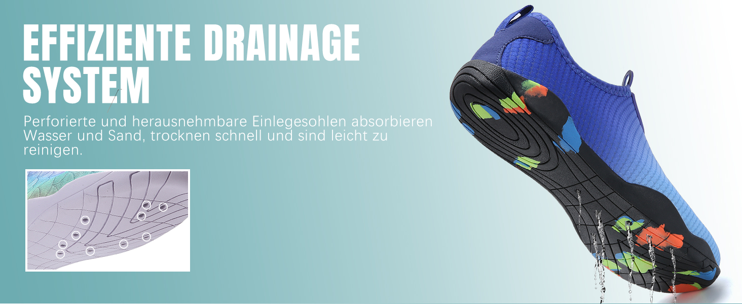 Водні шкарпетки для плавання та серфінгу WateLves: чоловічі та жіночі, швидко сохнуть, унісекс, блакитні, 38 EU