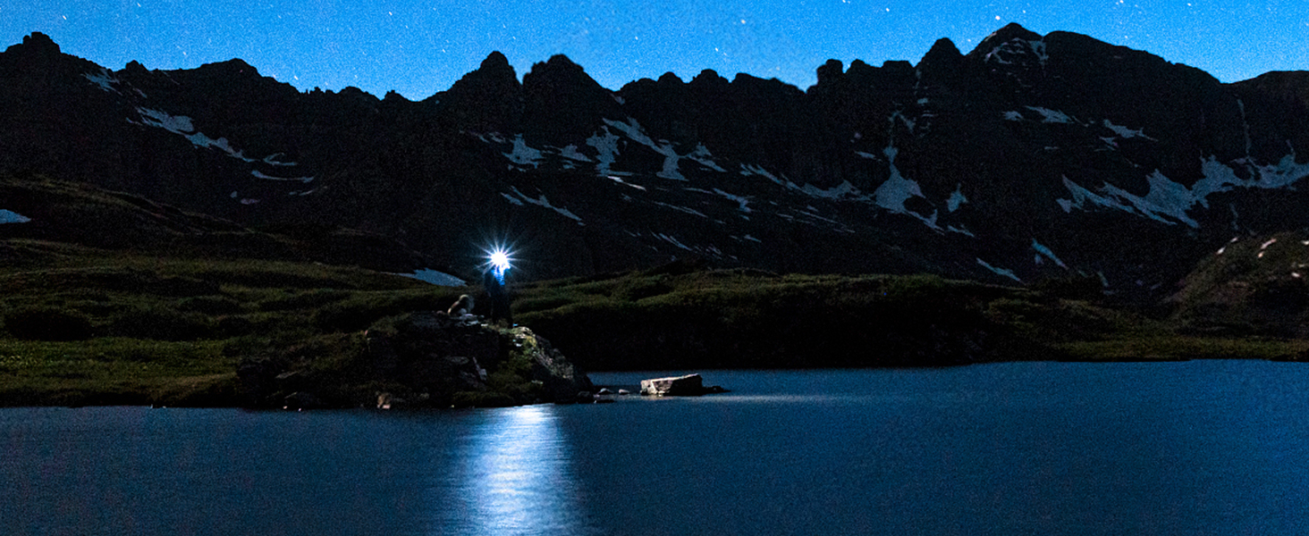 Налобний ліхтар Winthai LED перезарядна, 2 надпотужних 450 Lux з 5 режимами, 1500mAh, 230° широкий кут освітлення, IPX4 вологостійкий, 95g, ідеально для бігу, риболовлі, велоспорту, кемпінгу