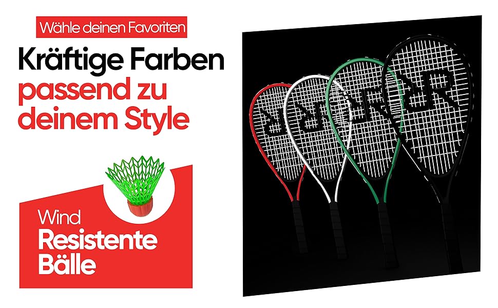 Набір для бадмінтону RS3 Speed 5-ти: 2 ракетки, 5 воланчиків, 1 м'яч, розмітка поля, сумка. Зелений