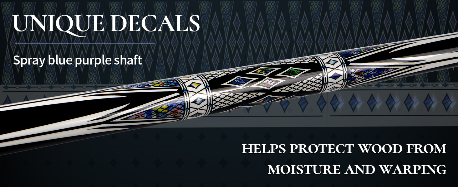 Більярдний кий Kmise Professional – 19, 20, 21 oz, з канадського клена, низька бія, карбоновий телескопічний подовжувач, для дорослих, 20 oz (566g), чорний