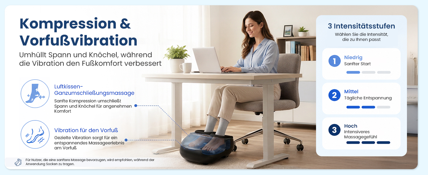 Масажер для ніг COMFIER Shiatsu з функцією підігріву, електричний інфрачервоний масажер стоп (34.5x18.7x40.5 см)