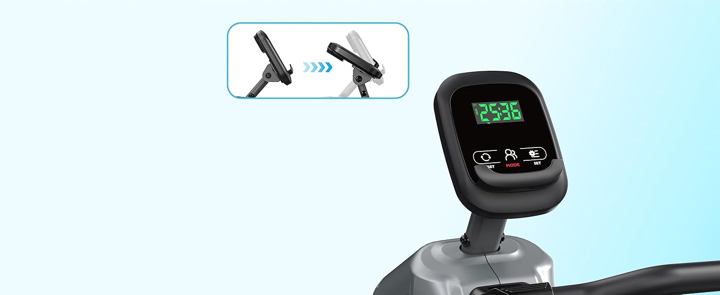 Домашній гребний тренажер з регульованим магнітним опором, Bluetooth-комп'ютером, вантажопідйомністю до 170 кг