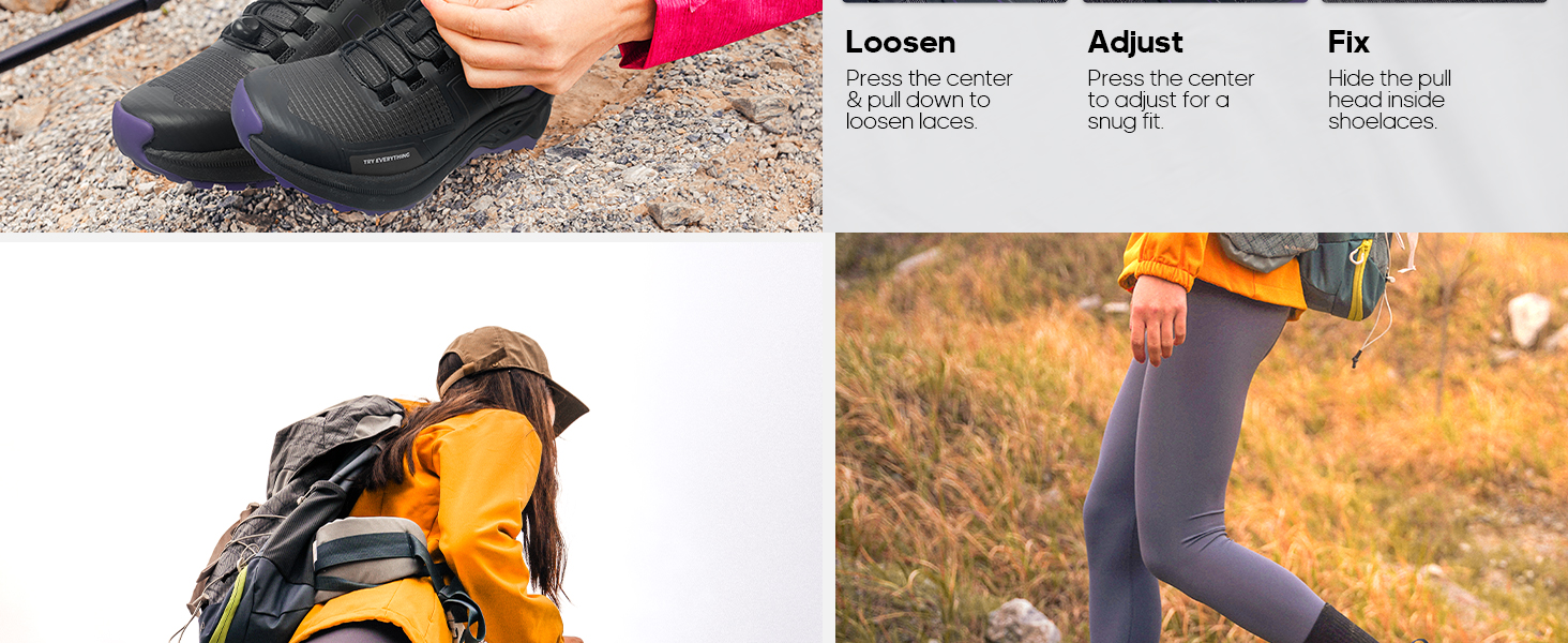 Жіночі трекінгові черевики NORTIV 8 - легкі, дихаючі, сірі, рожеві (41 EU)