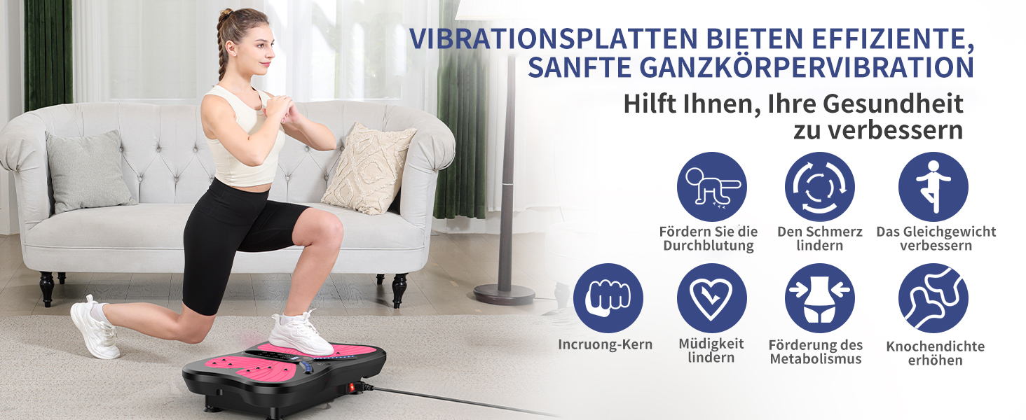 Віброплатформа для фітнесу Rüttelplatte: тренування вдома, лімфодренаж, до 180 кг, 200 швидкостей для жінок та чоловіків