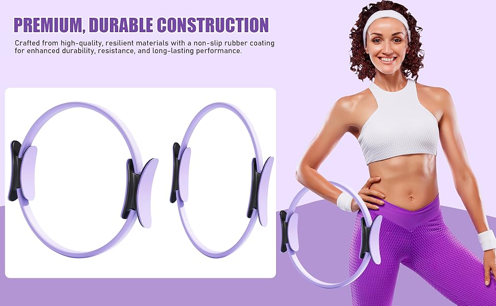 Набір для пілатесу: Магічний круг, м'яч, стрічки, диски та постер. Преміум-аксесуари для дому