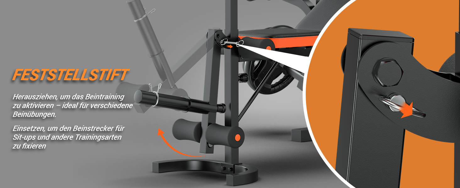 Регульована лава для тренажерів XDDIAS 6-в-1: жимовая, для присідань, з пулом для згинання рук та тренажером для ніг. Макс. вага: 350 кг. Оновлена версія