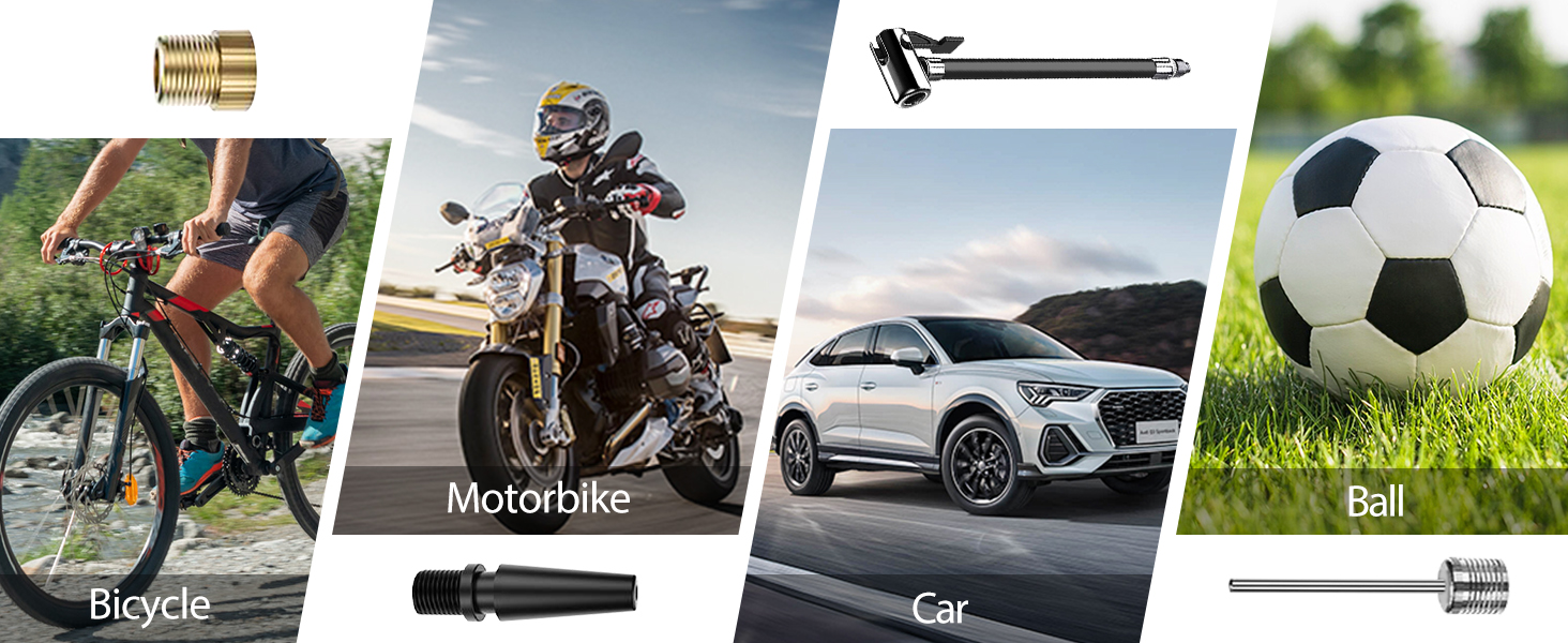 Електричний насос для велосипеда NWOUIIAY 6000 mAh з цифровим дисплеєм, 150 PSI, USB зарядка, для велосипедів, авто, мото, м'ячів. Чорний