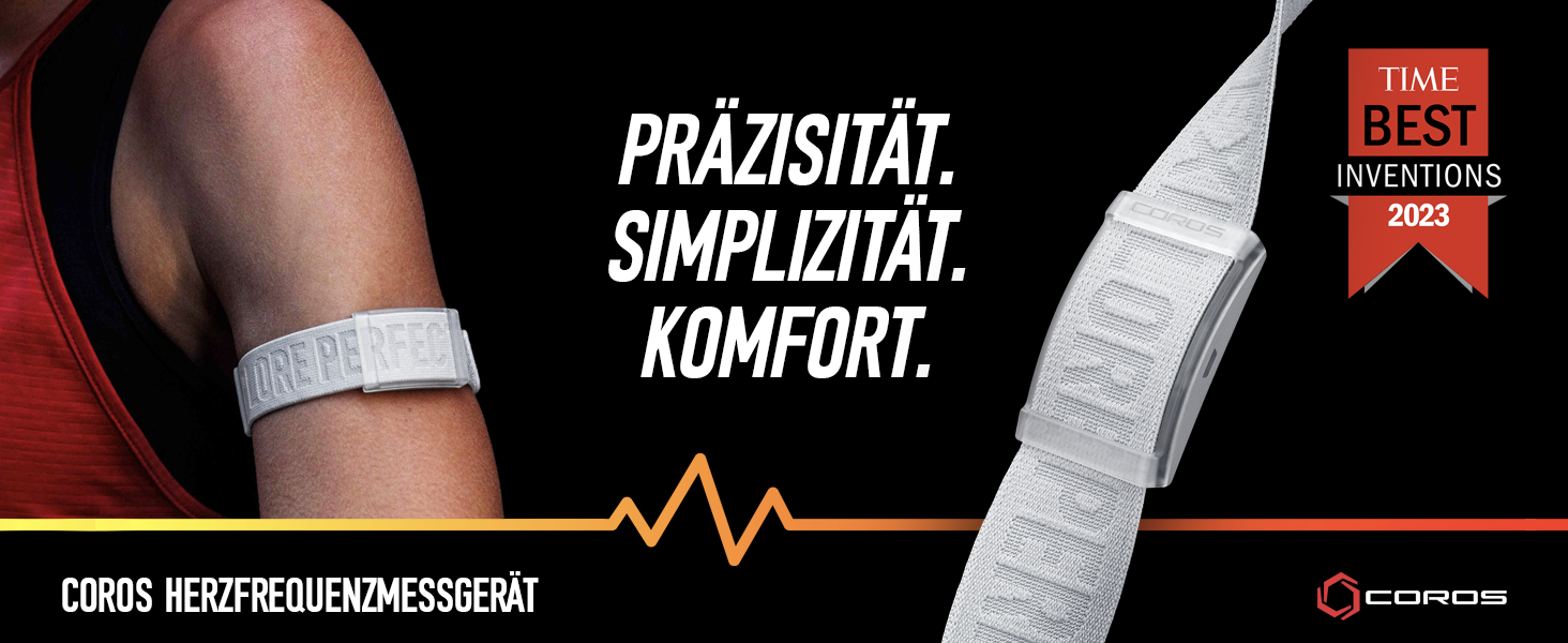 Пульсометр COROS: комфортний, точний, з автоматичним визначенням зносу, Bluetooth, 38 годин роботи від акумулятора, сірий