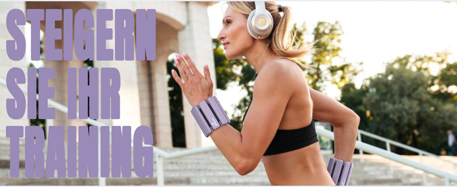 Набір манжет для ніг Sportneer 2 шт. (0,5 кг та 1 кг) для йоги, танців, аеробіки, фітнесу, ліловий