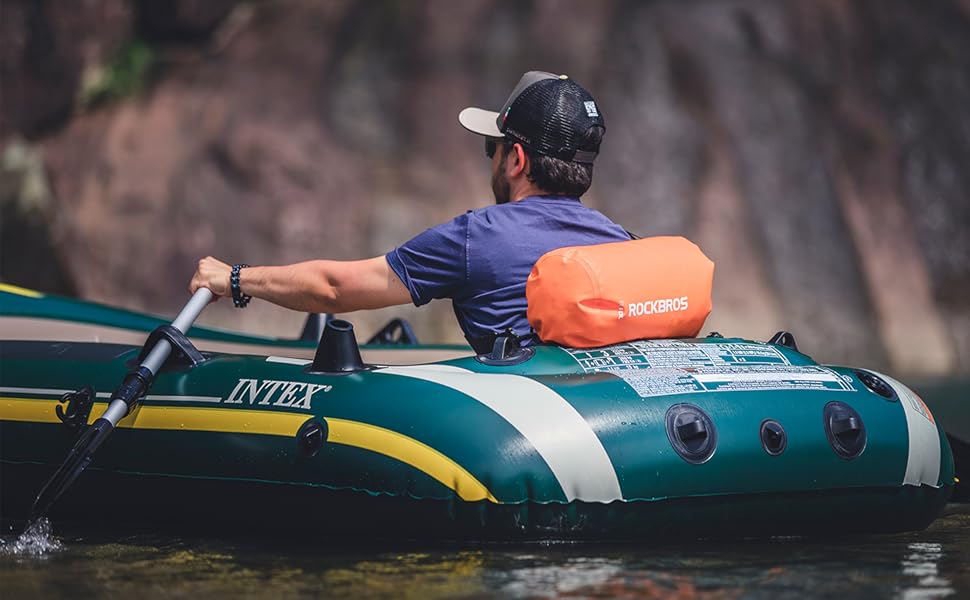 Водонепроникний мішок ROCKBROS Dry Bag для водного спорту, пляжу, плавання, каякінгу, рафтингу, вітрильного спорту (20 л, камуфляж)