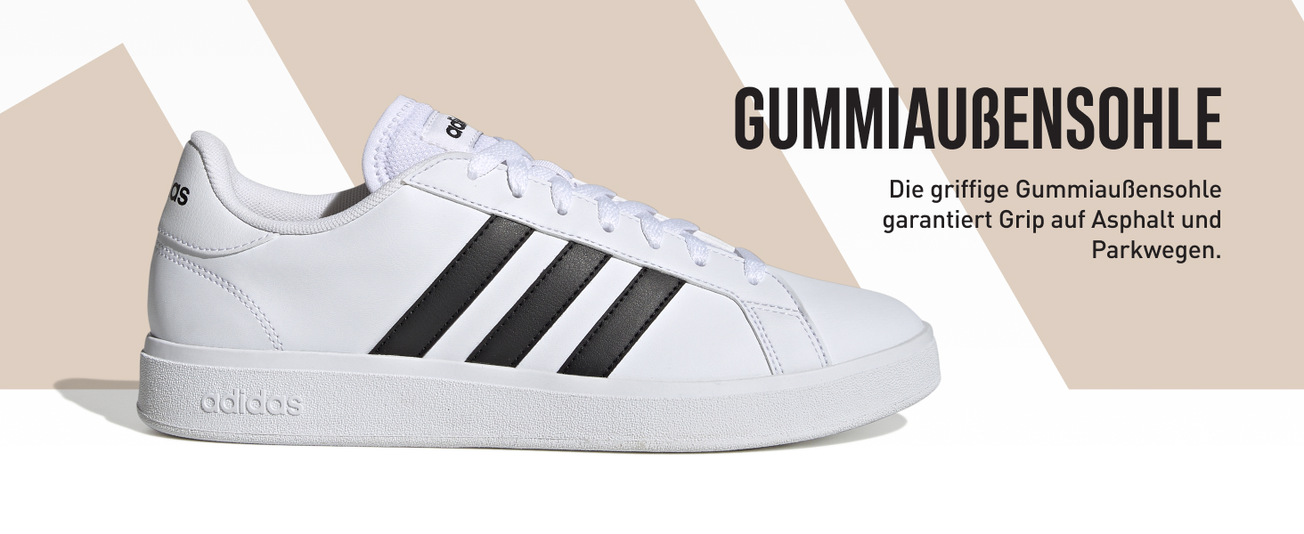 Кросівки Adidas Grand Court 2.0 жіночі, білі з бежевим, 39 1/3 EU