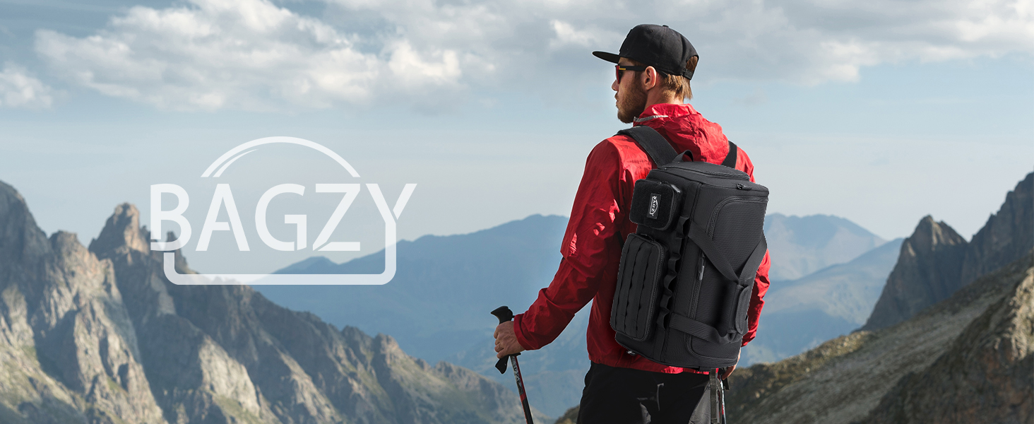 BAGZY Тактична спортивна сумка 40 л з відділенням для взуття, для чоловіків, для подорожей, тренувань, фітнесу, кемпінгу, чорна