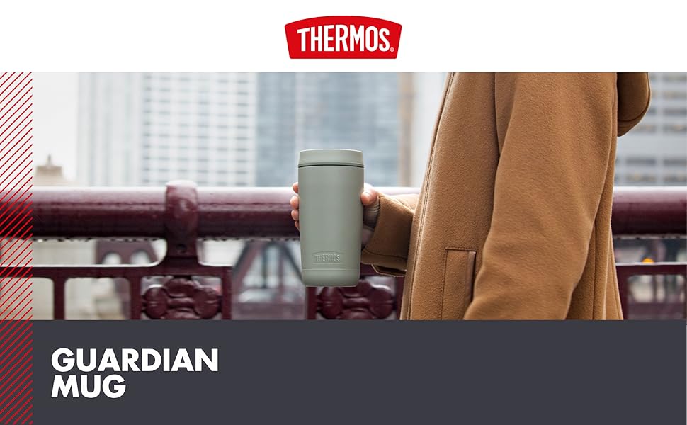 Термос нержавіючий Thermos Stainless King 0,47л червоний для напоїв - термокружка для кави, герметичний, для чаю, BPA-free