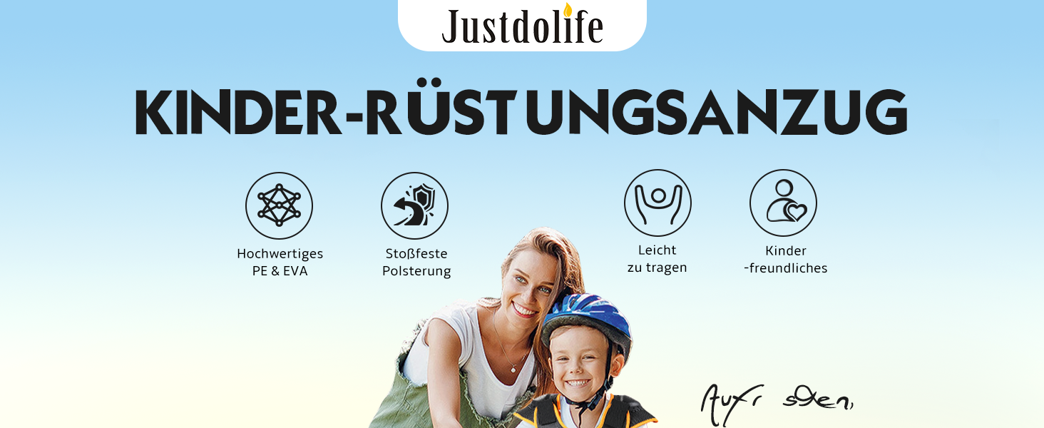 JUSTDOLIFE Захисна екіпіровка для дітей, 5 шт, нова модель 2024, дихаючий комплект для мотокросу, катання на велосипеді, лижах, скейтборді, універсальний захист