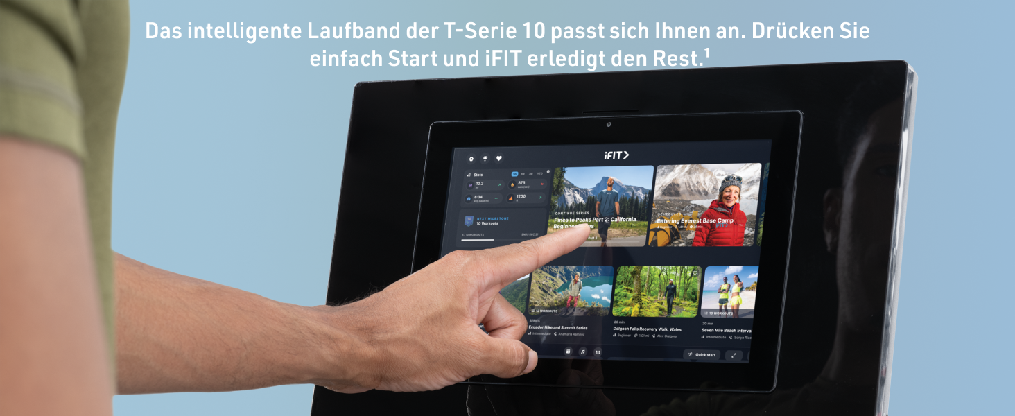 Біговий тренажер NordicTrack T Series: для дому, з регулюванням нахилу, Bluetooth, до 136 кг