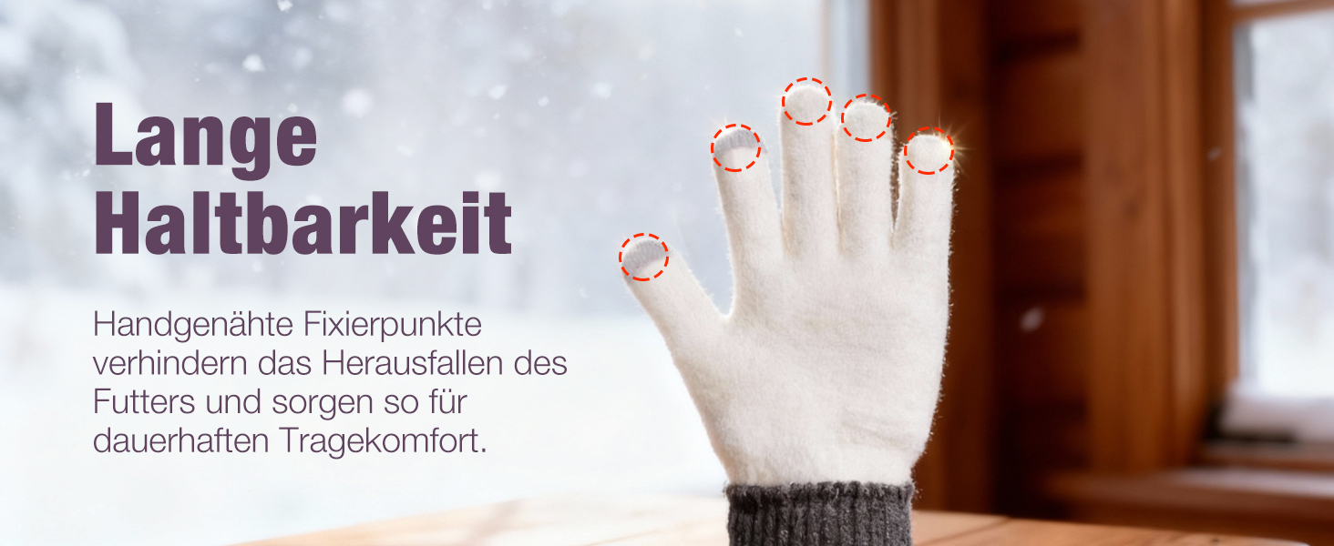 Зимові рукавички Origem для чоловіків та жінок. Теплі рукавички з вовни з підкладкою з флісу, сенсорні, для спорту та активного відпочинку. Чорний колір.