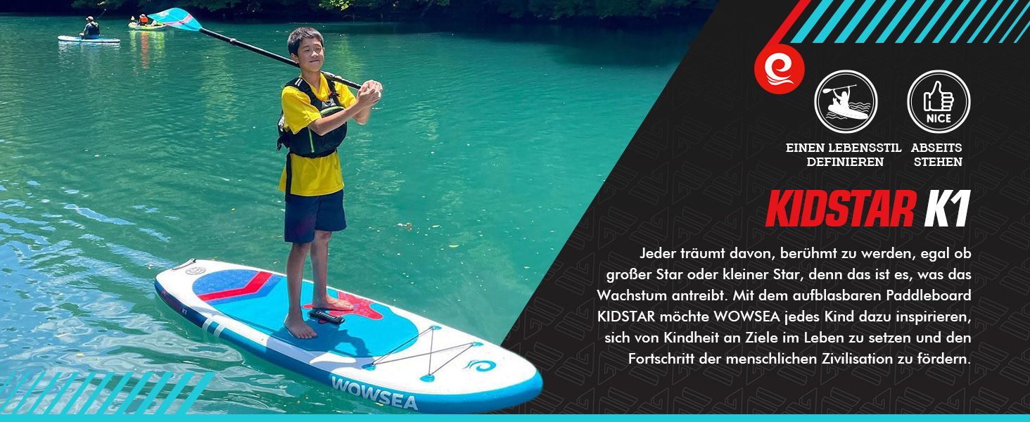 SUP-дошка WOWSEA Pioneer P1/P2, стійка, синя, 245см