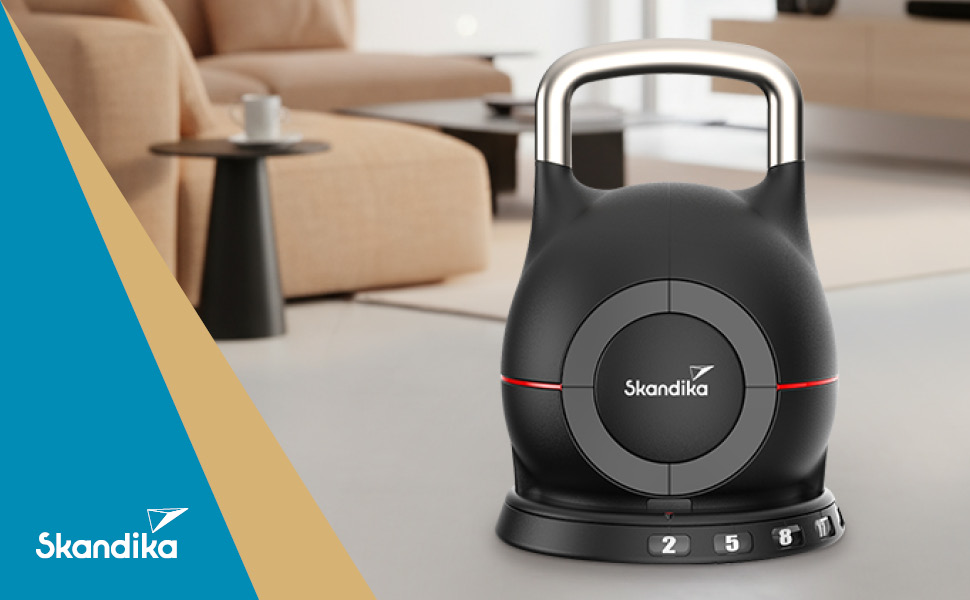 Набір гантелей Skandika Hanteln Paino: регульовані, 1.5-24 кг, штанга, гиря, диски. Для дому та спортзалу.