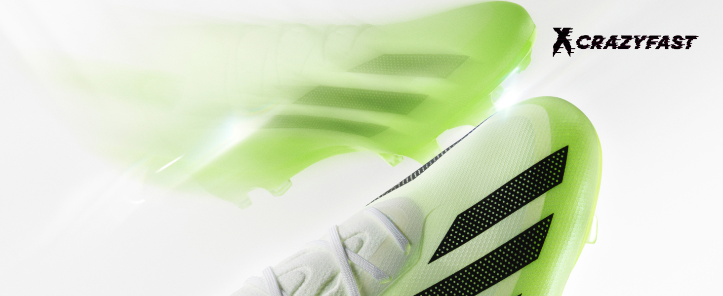 Кросівки футбольні adidas X Crazyfast 3 FG для штучного покриття, 42 EU, Solar Yellow/Core Black/Cloud White