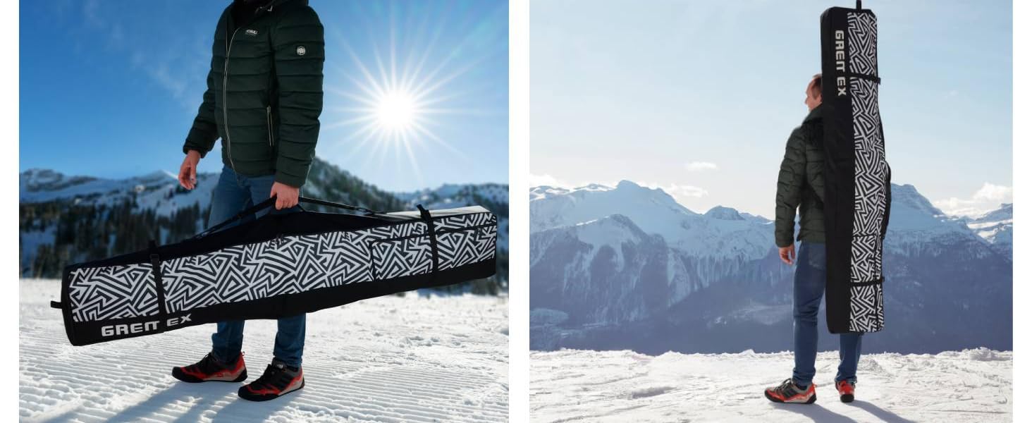 Чохол для сноуборду GREMEX 170 см - водонепроникний, міцний та легкий захист. Комфортний дизайн для активного відпочинку