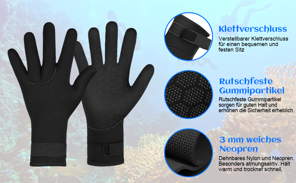 AUAUY Неопренові рукавички для плавання, 3 мм, теплі рукавички для дайвінгу, гнучкі рукавички для плавання з антиковзким покриттям, рукавички для дайвінгу для дорослих, рукавички для відкритої води, плавання, серфінгу, дайвінгу, XL, рукавички та шкарпетки для дайвінгу