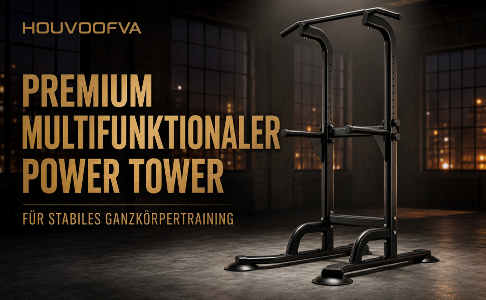 Силовий комплекс Power Tower: станція для підтягувань та віджимань (дипсів), регульована висота 165–210 см, максимальне навантаження 160 кг
