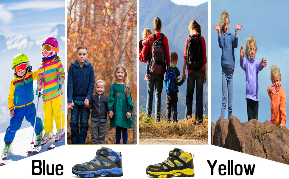 Дитячі трекінгові черевики Wanderschuhe для хлопчиків, водонепроникні, розмір 31-40, жовті