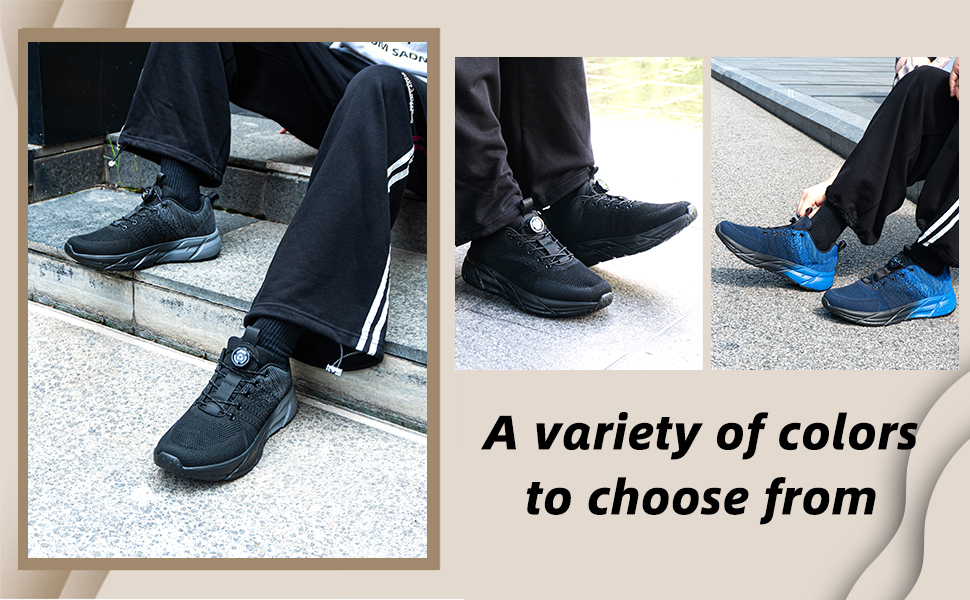 Кросівки Hitmars для чоловіків та жінок: спортивні, для бігу, повсякденні, легкі, дихаючі, чорні та сині, розміри 36-47