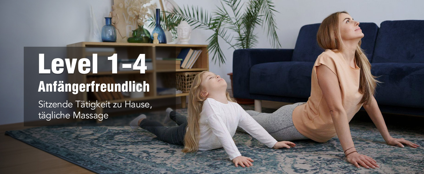 Перкусійний масажер Lefity Massage Gun для м'язів: 30 рівнів швидкості, 6 насадок, LCD-дисплей, зарядка USB-C, синій