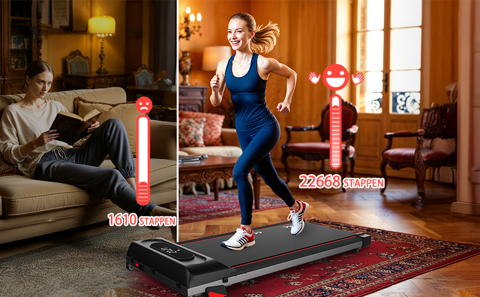 CharonFit біговий тренажер для дому Walking Pad: потужність 2.25 PS, вантажопідйомність 100 кг, нахил 4%, швидкість 1-10 км/год