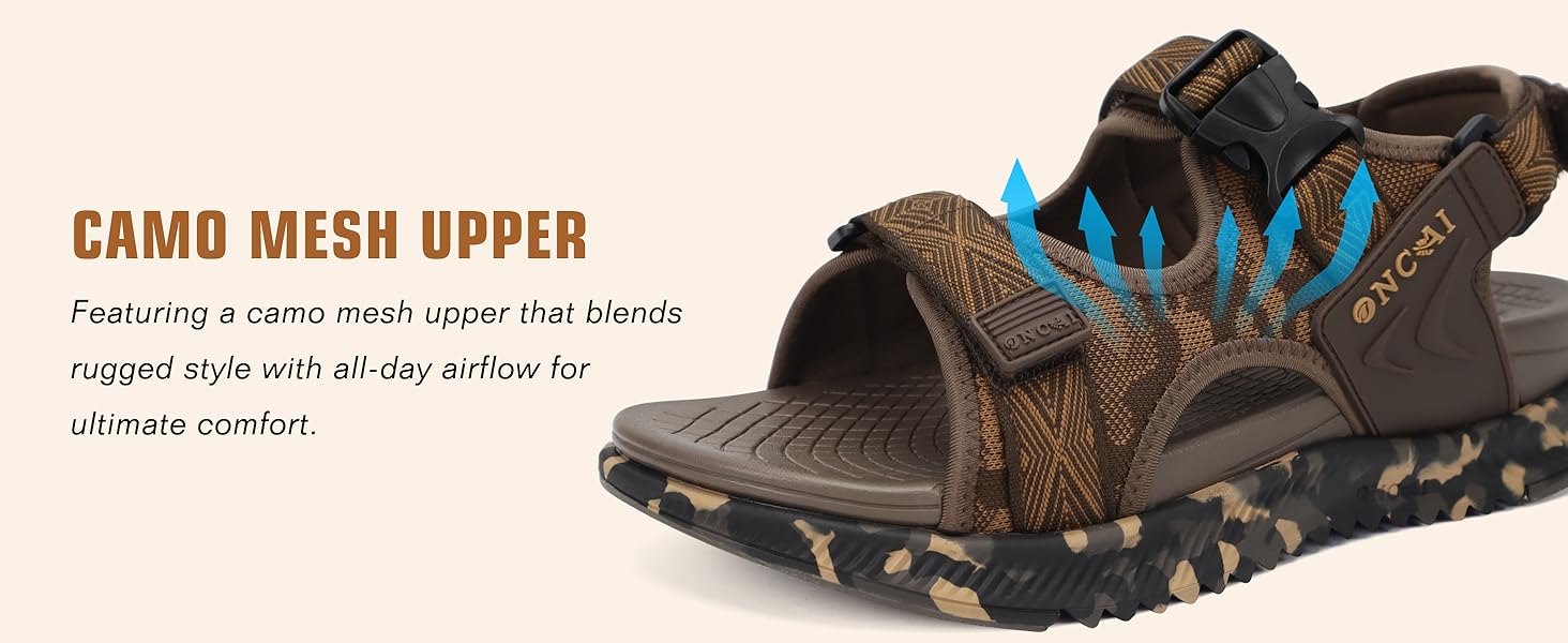 Чоловічі сандалі Oncaі Wandersandalen: ортопедичні трекінгові сандалі для відпочинку та спорту, блакитні, розмір 43 EU