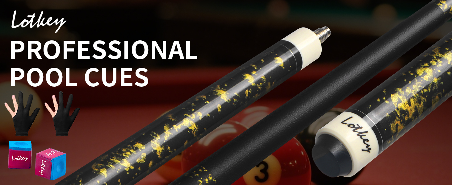 Більярдний кий Horse Billardqueue-Set, канадський клен, 58 дюймів, 18-21 oz, 2 крейди, для дорослих