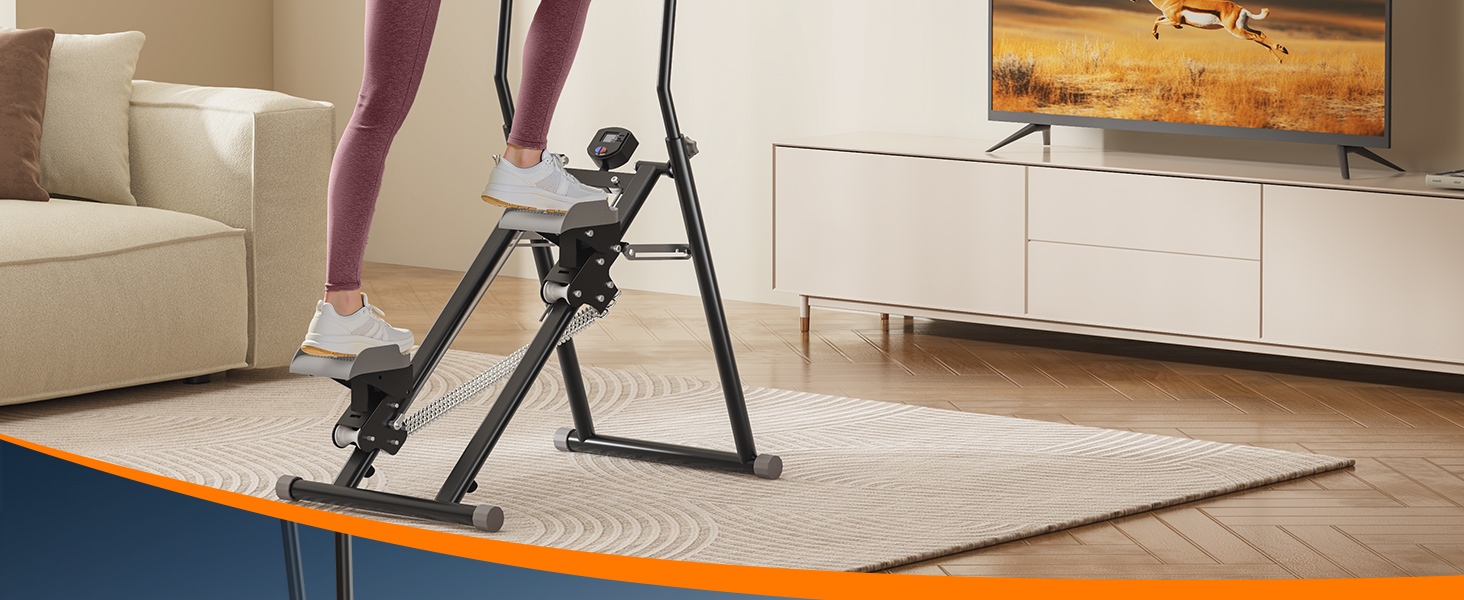 Сходи-степер MOMODA для дому: кардіотренування, складаний, сірий